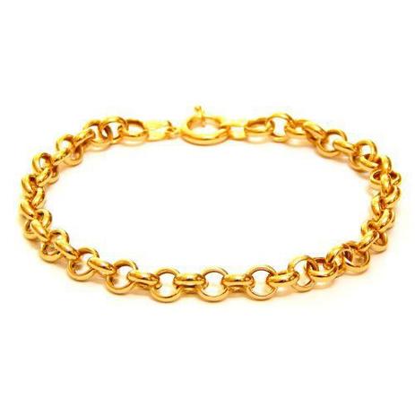 Pulseira portuguesa em ouro 18k - Usejoias Menor preço em Pulseira portuguesa em ouro 18k - Usejoias