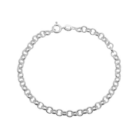 Pulseira Prata 925 Elo Português 18,5 cm - Ana julia Menor preço em Pulseira Prata 925 Elo Português 18,5 cm - Ana julia