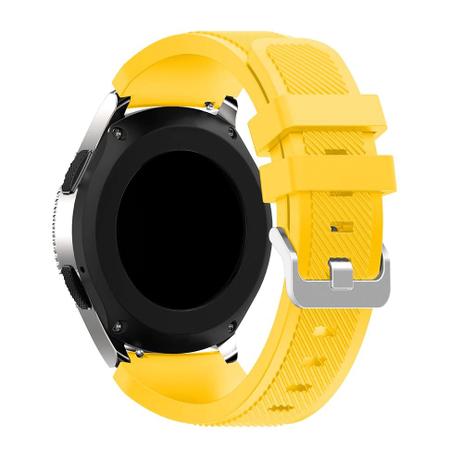 Pulseira Relógio Samsung Galaxy Watch 46mm / Gear S3 Classic / Frontier - Amarelo - Hkgk Menor preço em Pulseira Relógio Samsung Galaxy Watch 46mm / Gear S3 Classic / Frontier - Amarelo - Hkgk