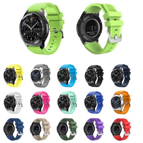 Pulseira Silicone para Samsung Gear S3 - Samsung Galaxy Watch 46mm bt - Ltimports Menor preço em Pulseira Silicone para Samsung Gear S3 - Samsung Galaxy Watch 46mm bt - Ltimports