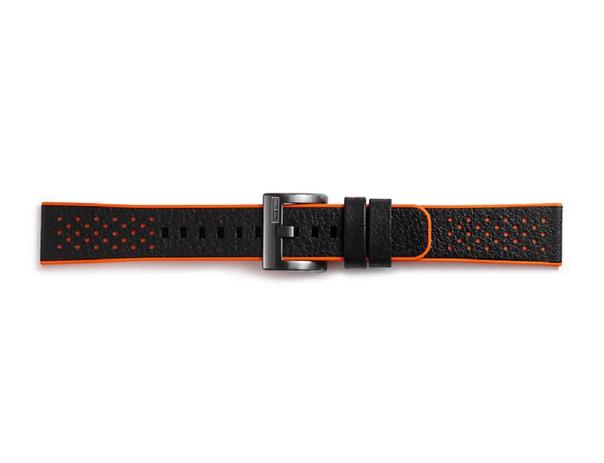 Pulseira Smartwatch Samsung Galaxy Watch e Gear Sport Couro Laranja e Preto Menor preço em Pulseira Smartwatch Samsung Galaxy Watch e Gear Sport Couro Laranja e Preto