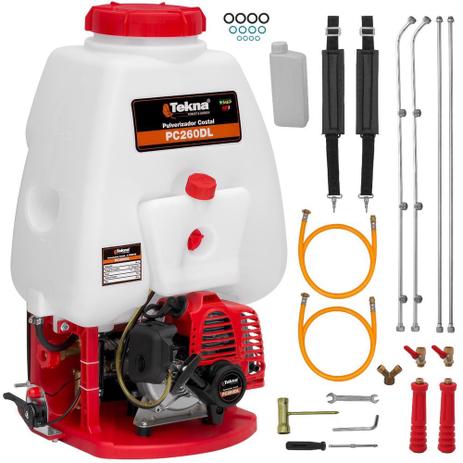 Pulverizador A Gasolina Costal 26cc Tekna Motorizado Menor preço em Pulverizador A Gasolina Costal 26cc Tekna Motorizado