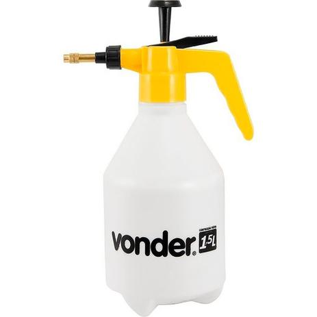 Menor preço em Pulverizador Borrifador Compressão prévia Bico Com Jato Regulável 1,5L PU015 Branco VONDER