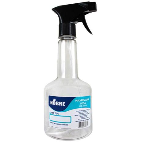 Pulverizador / Borrifador Transparente 500ml - Nobre Menor preço em Pulverizador / Borrifador Transparente 500ml - Nobre