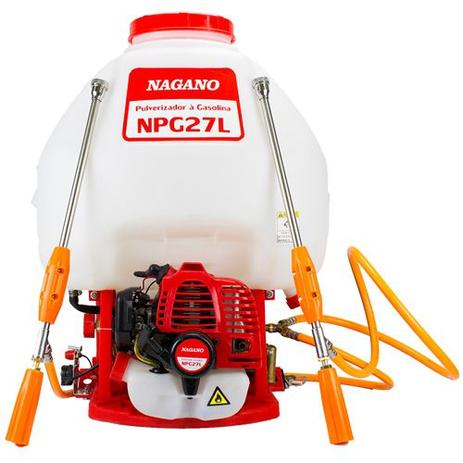 Pulverizador costal a Gasolina 25,6cc 27 Litros 2 lanças - NPG27L - Nagano Menor preço em Pulverizador costal a Gasolina 25,6cc 27 Litros 2 lanças - NPG27L - Nagano