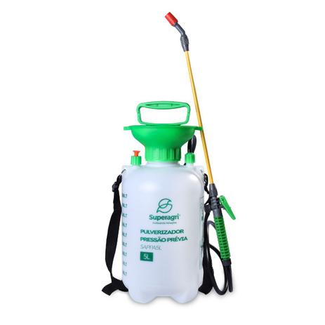 Pulverizador Pressão Acumulada 5 Litros SuperAgri SAPPA5L Menor preço em Pulverizador Pressão Acumulada 5 Litros SuperAgri SAPPA5L