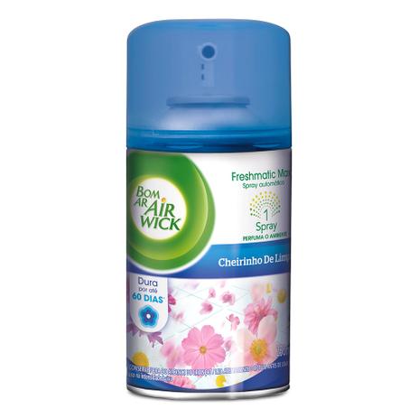 Purificador BOM AR AIR WICK Freshmatic Spray Automático Cheirinho de Limpeza Refil Menor preço em Purificador BOM AR AIR WICK Freshmatic Spray Automático Cheirinho de Limpeza Refil