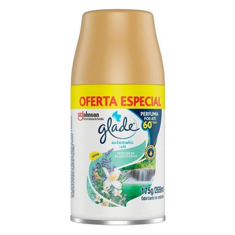 Purificador de Ar Glade Refil Automatic Frescor Aguas Florais 269Ml Oferta Especial Menor preço em Purificador de Ar Glade Refil Automatic Frescor Aguas Florais 269Ml Oferta Especial