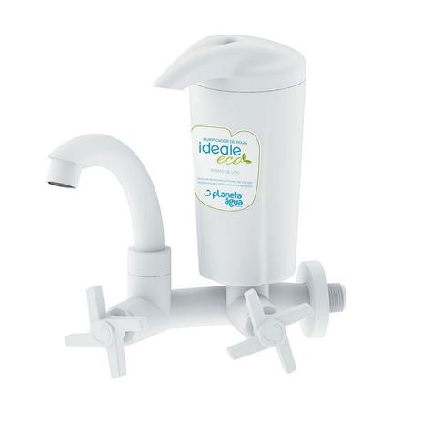 Purificador Filtro Ideale Eco Branco Com Torneira Giratória - Planeta água Menor preço em Purificador Filtro Ideale Eco Branco Com Torneira Giratória - Planeta água