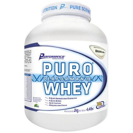 Puro performance whey (909g) - sabor baunilha - performance nutrition Menor preço em Puro performance whey (909g) - sabor baunilha - performance nutrition