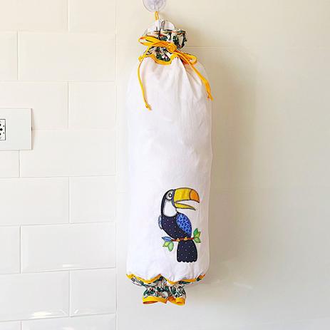 Puxa-saco de Cozinha Personalizado Para Sacolas Plasticas - Criando Com Pedaço De Pano