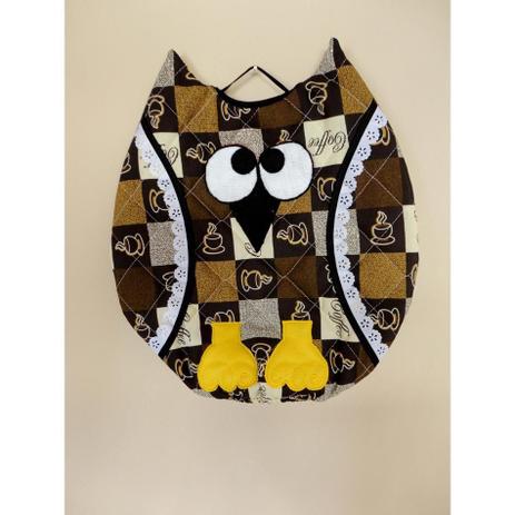 Puxa Saco Decorado Corujita - Café - Recanto da costura é boa?
