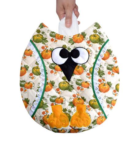 Puxa saco estampado corujita abóbora - Recanto da costura é boa?