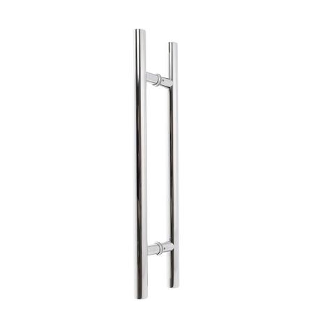 Puxador duplo tubular redondo H05 inox 60cm - Ags Menor preço em Puxador duplo tubular redondo H05 inox 60cm - Ags