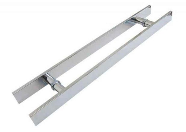 Puxador Inox Duplo barra chata 1200cm Portas Madeira Vidro - Ags Menor preço em Puxador Inox Duplo barra chata 1200cm Portas Madeira Vidro - Ags