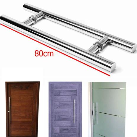 Puxador Para Porta Aco Inox 80cm Duplo H Casa Porta Pivotante (BSL-PXD-2) - Braslu é boa?