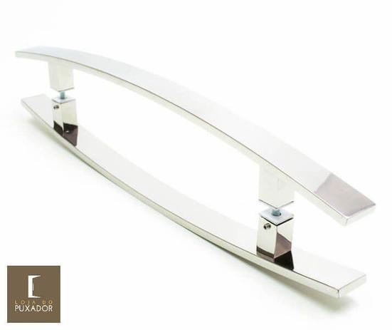 Puxador Para Portas Duplo AÇO INOX 304 POLIDO (LUGUI). - OPUXADOR Menor preço em Puxador Para Portas Duplo AÇO INOX 304 POLIDO (LUGUI). - OPUXADOR