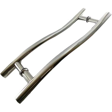 Puxador porta de madeira modelo S Inox 304 45cm - Bsinox Menor preço em Puxador porta de madeira modelo S Inox 304 45cm - Bsinox