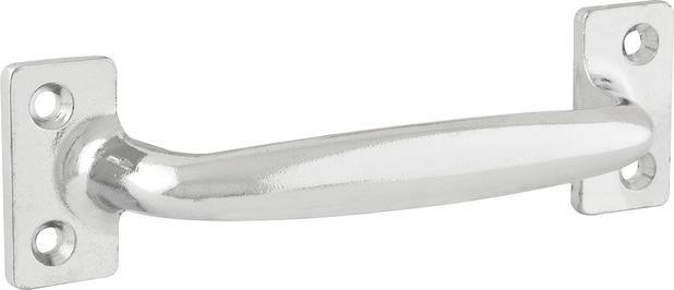Puxador tipo alça 102mm metálico niquelado - Nove54 Menor preço em Puxador tipo alça 102mm metálico niquelado - Nove54