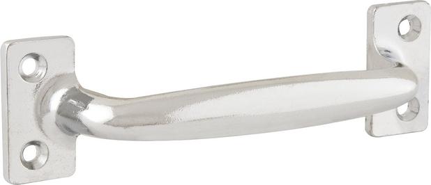 Puxador tipo alça 120mm metálico niquelado - Vonder Menor preço em Puxador tipo alça 120mm metálico niquelado - Vonder
