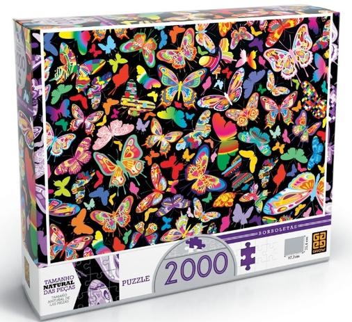 Puzzle 2000 Peças - Borboletas - Grow Menor preço em Puzzle 2000 Peças - Borboletas - Grow