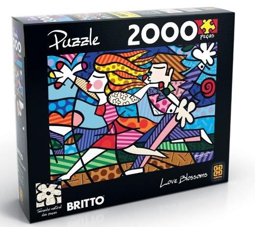 Puzzle 2000 Peças Romero Britto - Love Blossoms - Grow Menor preço em Puzzle 2000 Peças Romero Britto - Love Blossoms - Grow