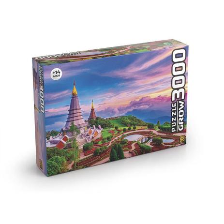 Puzzle 3000 peças Tailândia 03738 - Grow Menor preço em Puzzle 3000 peças Tailândia 03738 - Grow