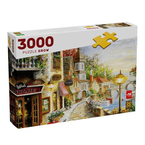 Puzzle 3000 peças Villaggio DItalia - Grow Menor preço em Puzzle 3000 peças Villaggio DItalia - Grow