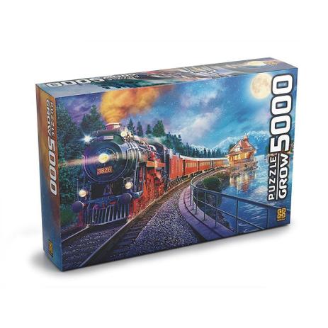 Puzzle 5000 Peças Expresso Noturno - Grow Menor preço em Puzzle 5000 Peças Expresso Noturno - Grow