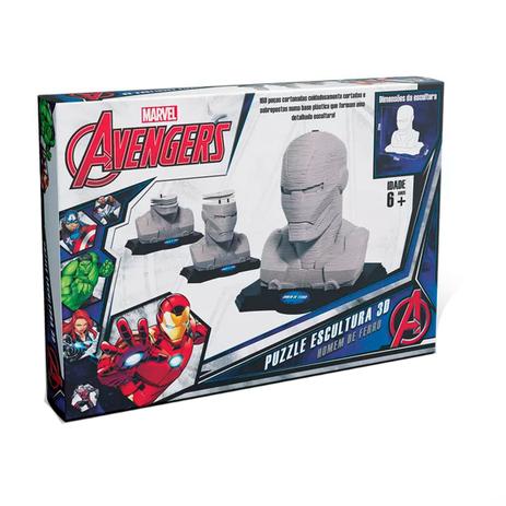 Puzzle Escultura 3D - Marvel Avengers: Homem de Ferro. - Grow é boa?