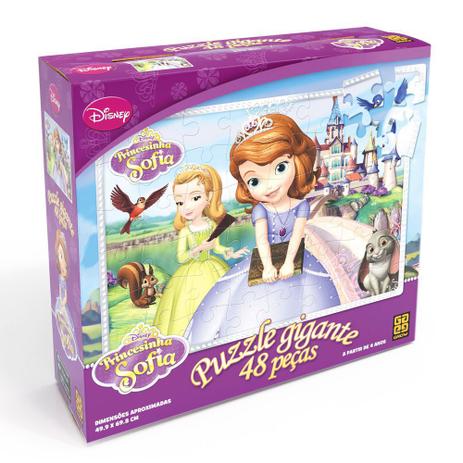Puzzle Gigante Princesinha Sofia - 48 Peças - Grow Menor preço em Puzzle Gigante Princesinha Sofia - 48 Peças - Grow
