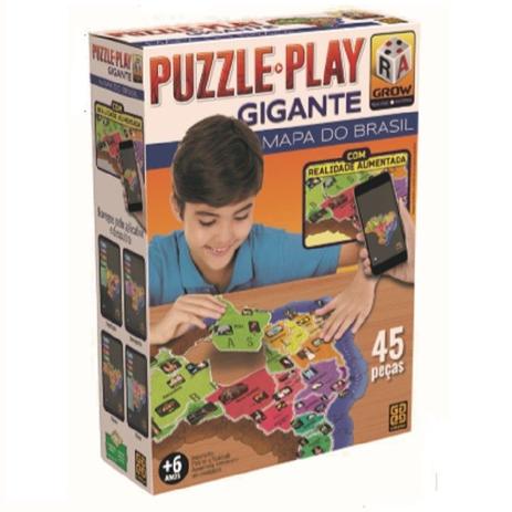 Puzzle Play Gigante Mapa Do Brasil - Grow Menor preço em Puzzle Play Gigante Mapa Do Brasil - Grow