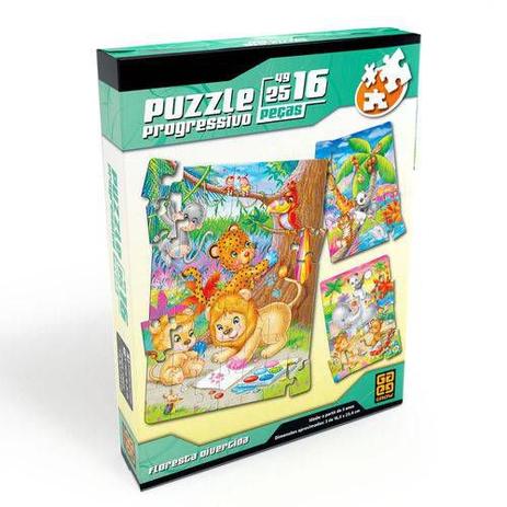 Puzzle Progressivo Floresta Divertida Grow 2883 Menor preço em Puzzle Progressivo Floresta Divertida Grow 2883