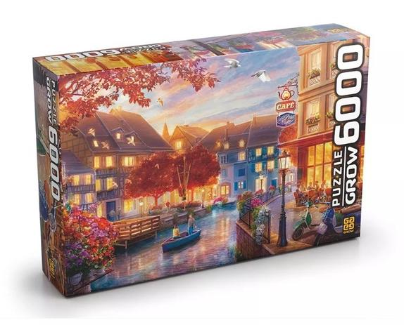Puzzle Quebra Cabeça 6000 Pc Le Petit Cafe - Grow Menor preço em Puzzle Quebra Cabeça 6000 Pc Le Petit Cafe - Grow