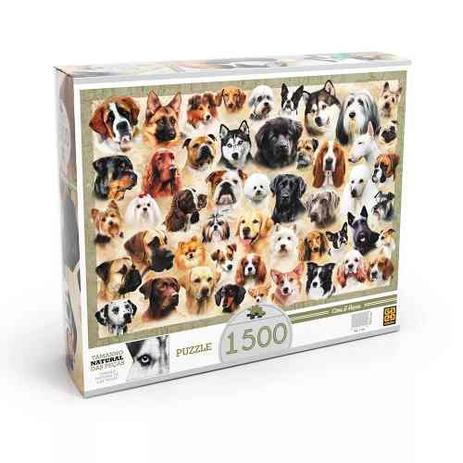 Puzzle Quebra Cabeça Cães Raças 1500 Peças Grow Menor preço em Puzzle Quebra Cabeça Cães Raças 1500 Peças Grow