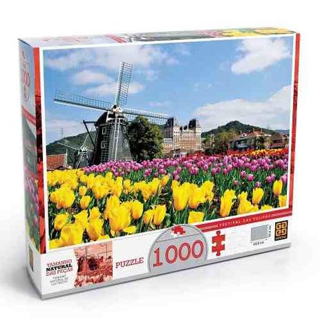 Puzzle Quebra Cabeça Festival De Tulipas 1000 Peças Grow Menor preço em Puzzle Quebra Cabeça Festival De Tulipas 1000 Peças Grow