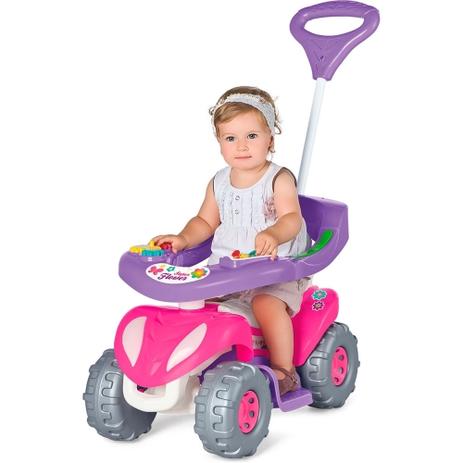 Quadriciclo de Passeio Super Flower Completo 943 - Calesita Menor preço em Quadriciclo de Passeio Super Flower Completo 943 - Calesita