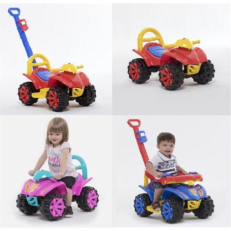 Quadriciclo infantil carrinho de passeio com puxador motoca 3 em 1 toy kids vermelho - Paramount Menor preço em Quadriciclo infantil carrinho de passeio com puxador motoca 3 em 1 toy kids vermelho - Paramount
