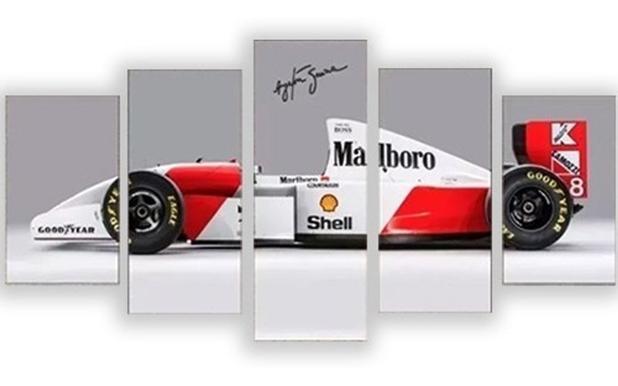 Quadro 5 Pecas Mosaico Ayrton Senna Mclaren F1 Lindo Mdf 6mm Neyrad Quadro Decorativo Magazine Luiza