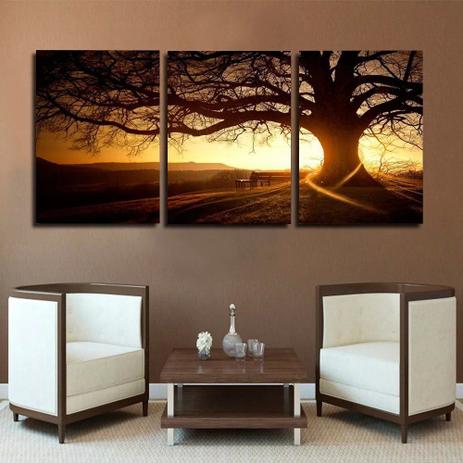 Quadro 60x120cm Árvore Por Do Sol Decorativo Interior Luxo - Artplex é ruim? Quadro 60x120cm Árvore Por Do Sol Decorativo Interior Luxo - Artplex é boa?