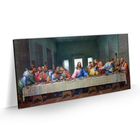 Quadro A Santa Ceia Leonardo da Vinci Sala Jantar 100x50 - Bimper Menor preço em Quadro A Santa Ceia Leonardo da Vinci Sala Jantar 100x50 - Bimper