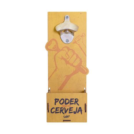 Quadro Abridor Caixinha - O Poder da Cerveja - Uatt Menor preço em Quadro Abridor Caixinha - O Poder da Cerveja - Uatt