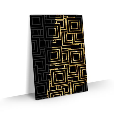 Quadro Abstrato Geométrico Detalhe Dourado Pequeno 60x40 - Bimper Menor preço em Quadro Abstrato Geométrico Detalhe Dourado Pequeno 60x40 - Bimper