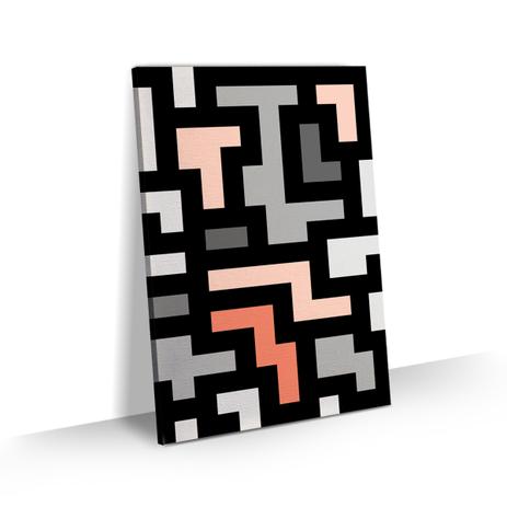 Quadro Abstrato Geométrico Rosê Sala Quarto Escritório 60x40 - Bimper Menor preço em Quadro Abstrato Geométrico Rosê Sala Quarto Escritório 60x40 - Bimper