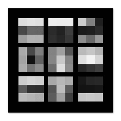 Quadro Abstrato I Uniart Preto Branco 30x30cm Menor preço em Quadro Abstrato I Uniart Preto Branco 30x30cm