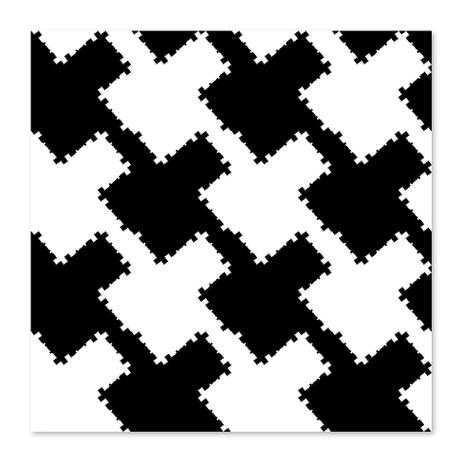 Quadro Abstrato II Uniart Preto Branco 45x45cm Menor preço em Quadro Abstrato II Uniart Preto Branco 45x45cm