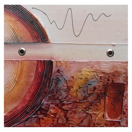 Quadro Artesanal com Textura Abstrato II Colorido 30x30cm Uniart Menor preço em Quadro Artesanal com Textura Abstrato II Colorido 30x30cm Uniart
