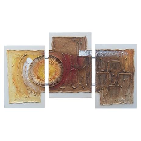 Quadro Artesanal com Textura Abstrato II Colorido Uniart Menor preço em Quadro Artesanal com Textura Abstrato II Colorido Uniart