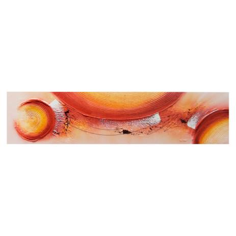 Quadro Artesanal com Textura Abstrato II Vermelho 30x130 Uniart Menor preço em Quadro Artesanal com Textura Abstrato II Vermelho 30x130 Uniart