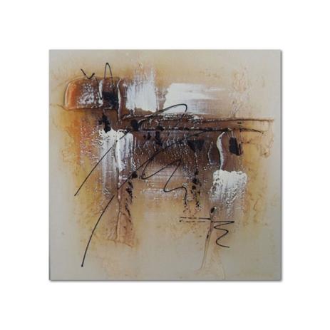 Quadro Artesanal com Textura Abstrato Marrom 30x30 Uniart Menor preço em Quadro Artesanal com Textura Abstrato Marrom 30x30 Uniart